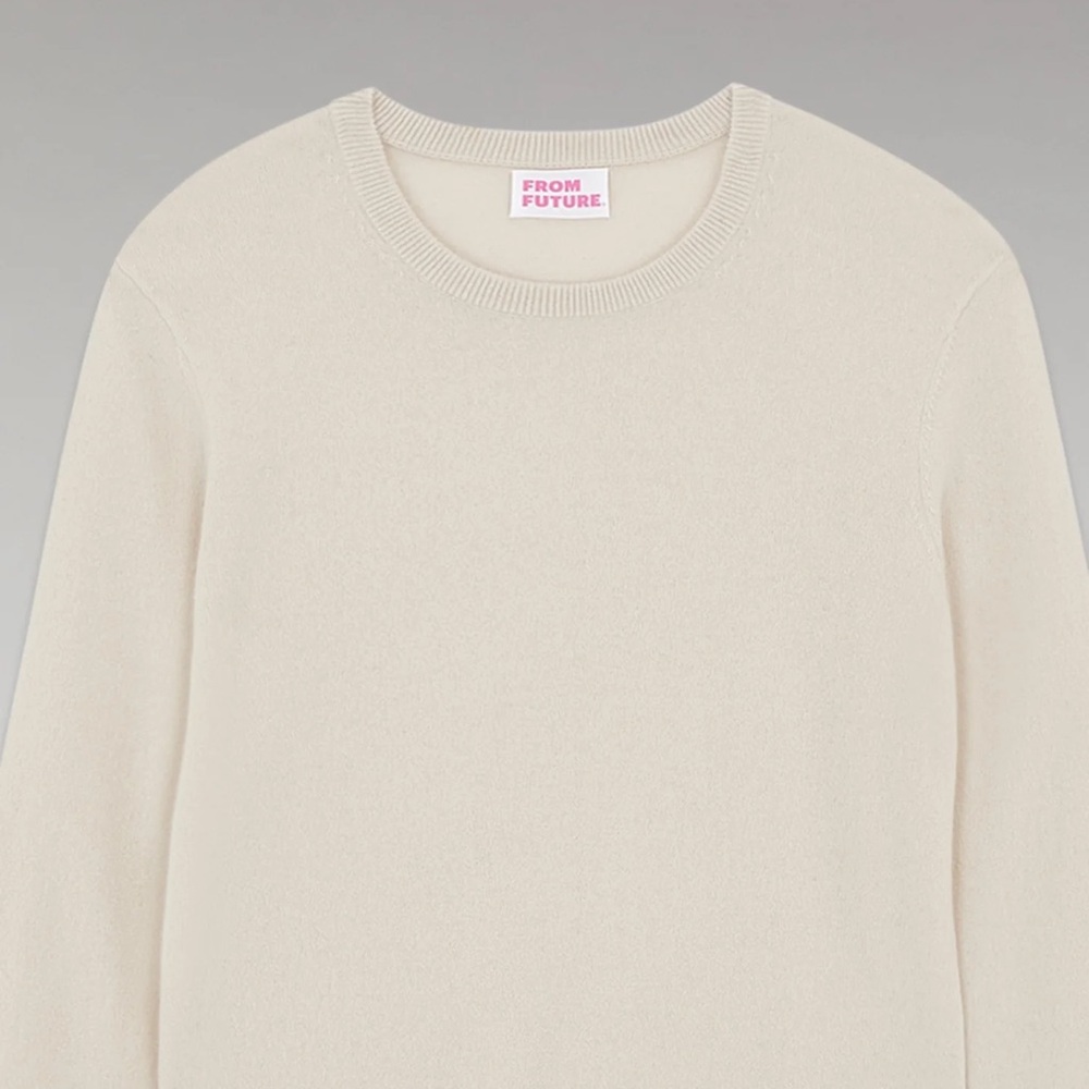 From Future Merino Wool Basic Crewneck Desert Sand - image 2